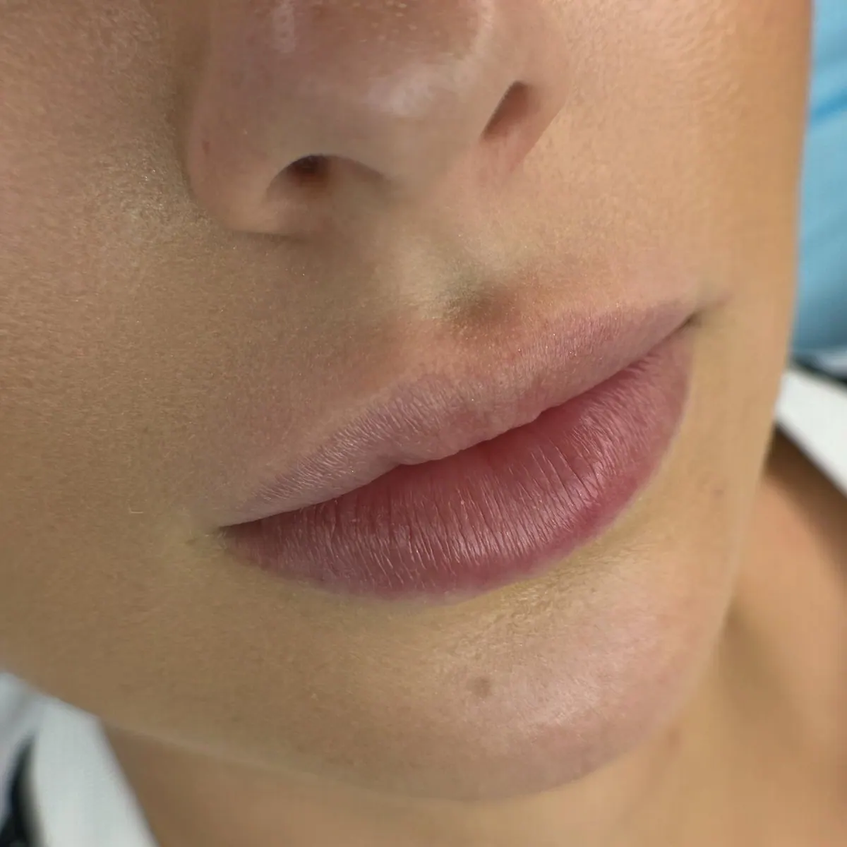 Lippen vor dem Permanent Make-up, natürliche Lippenfarbe